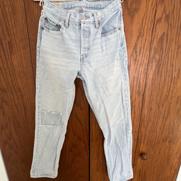 Levi’s 501’s Patchwork Jeans - Picture 2 of 8